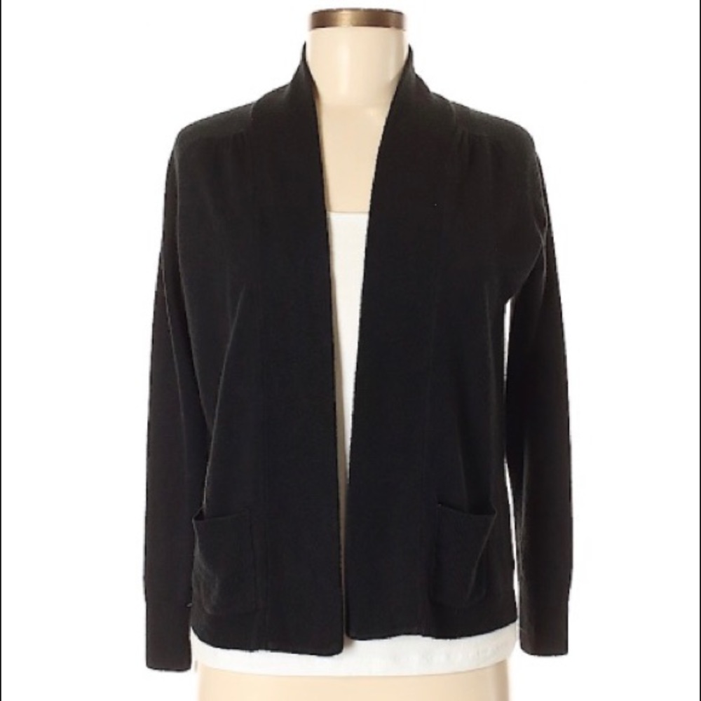 Black Cardigan with Pockets